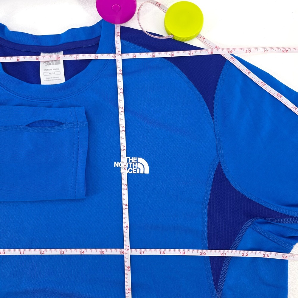The North Face Shirt Mens XL Crew Neck Gorpcore Vaporwick Logo Activewear Preppy - Picture 3 of 16